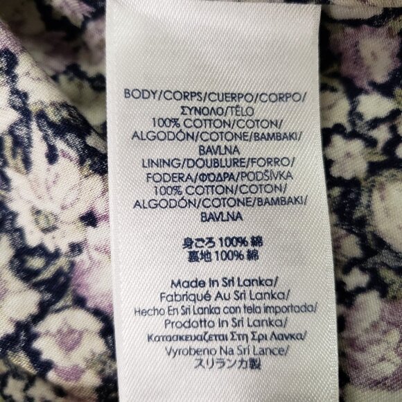 Chaps Womens Floral Long Sleeve No Iron Button Up Top Size 2X Office Preppy - Picture 4 of 9